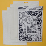 Hambly Screen Prints White Rub-On Decorative Transfers