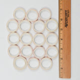 Pink + White Thin Washi Tape - 18 Rolls