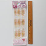 Gold Crystal Stickers - 1 Sheet