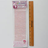 Pink Crystal Stickers - 1 Sheet