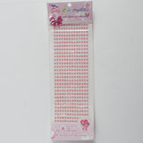 Pink Crystal Stickers - 1 Sheet
