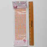Orange Crystal Stickers - 1 Sheet