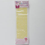 Yellow Crystal Stickers - 1 Sheet