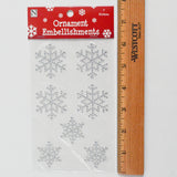 Snowflake Rhinestone Stickers - 1 Sheet