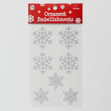 Snowflake Rhinestone Stickers - 1 Sheet