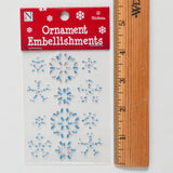 Snowflake Rhinestone Stickers - 1 Sheet