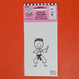 Karate Stick Figure Iron On Transfer