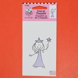 Princess Stick Figure Iron On Transfer