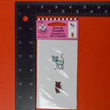 Cat Stick Figure Iron On Transfer