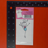 Dancer Stick Figure Iron On Transfer