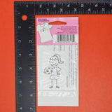 Soccer Player Stick Figure Iron On Transfer