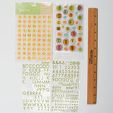 Green + Orange Alphabet Stickers