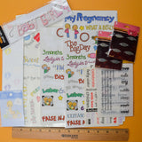 Pregnancy Scrapbook Stickers