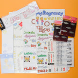 Pregnancy Scrapbook Stickers
