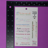 Words + Phrases Scrapbook Stickers