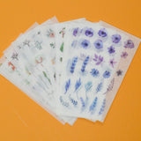 Colorful Plants + Feathers Washi Stickers