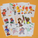 Animals Doing Activities Stickers