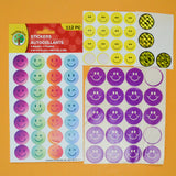 Smiley Face Stickers - 4 Sheets