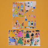 Assorted Cozy Stickers - 4 Sheets