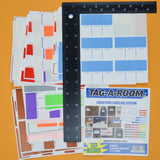 Blank + Colorful Furniture Label Stickers