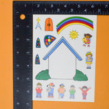 Church + Children Build-A-Scene Sticker Sheet
