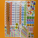 Assorted Alphabet + Teacher Stickers