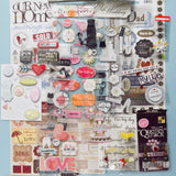 3D Wedding Scrapbook Stickers
