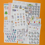 Cute Winter + Holiday Stickers