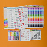 Bright Rainbow Planner Stickers