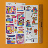 Girl's Night Collage + Illustration Stickers