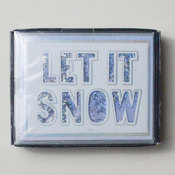 Let It Snow Glitter Card Set Default Title