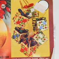 Mini Gift Boxes Vintage Walco Christmas Ornament Kit - Makes 6