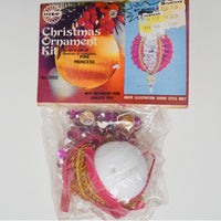 Pink Princess Vintage Walco Christmas Ornament Kit