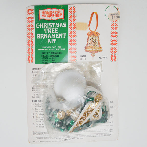 Jingle Bells Vintage Holiday Workshop Christmas Ornament Kit - Kelly Green