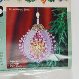 Rhinestone Sunburst Vintage Leewards Mini Ornament Kit - Purple/Gold