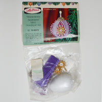 Rhinestone Sunburst Vintage Leewards Mini Ornament Kit - Purple/Gold