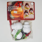 Snowman Head Vintage Walco Christmas Ornament Kit