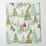 Christmas Tree Print Quilting Weight Woven Fabric - 37" x 44"