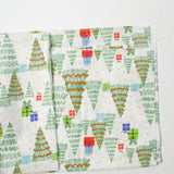 Christmas Tree Print Quilting Weight Woven Fabric - 37" x 44"