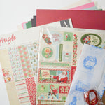 Christmas Scrapbooking Paper + Accessory Pack