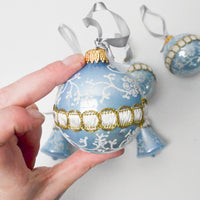 Blue + White Ornaments - Set of 7