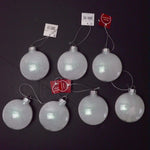 White Ornaments - Set of 7