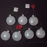 White Ornaments - Set of 7