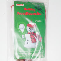 Vintage Titan Tennis Snowman Needlecraft Ornament Kit