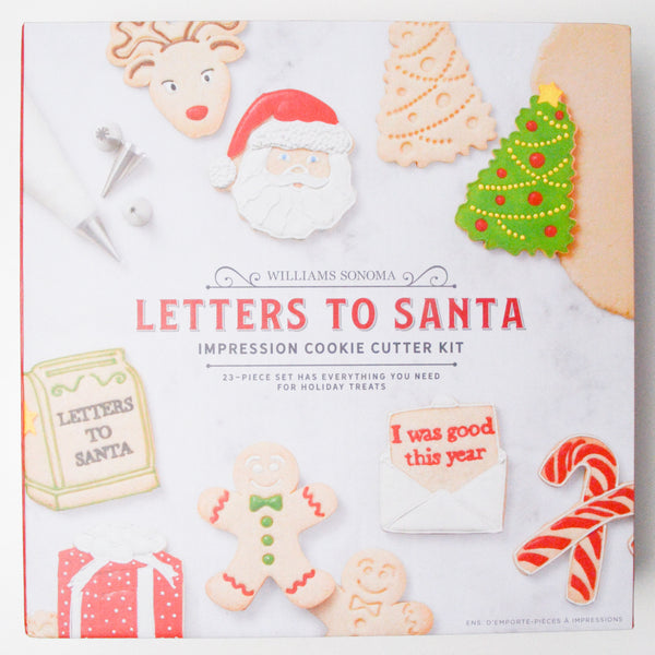 Williams Sonoma Letters to Santa Impression Cookie Cutter Kit