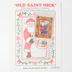 Old Saint Nick Victorian Wall Quilt or Medallion Pattern