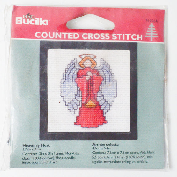 Bucilla Heavenly Host Mini Counted Cross Stitch Kit