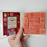 Christmas Tiny Rubber Stamp Set