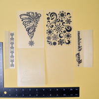 Christmas Embossing Folders - Set of 4