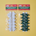 Decorated Christmas Card Garland Kits - Set of 2